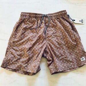 Katin men's Walter Volley swim trunks size Med - mauve NWT